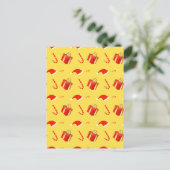 Weihnachtsgebäck Weihnachtsmannmütze Postkarte (Stehend Vorderseite)