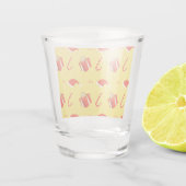 Weihnachtsgebäck Weihnachtsmannmütze Schnapsglas (Rückseite)