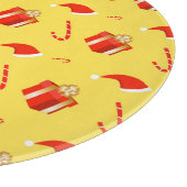 Weihnachtsgebäck Weihnachtsmannmütze Schneidebrett (Ecke)