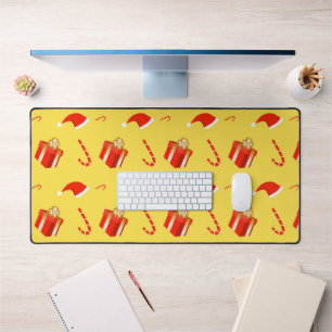 Weihnachtsgebäck Weihnachtsmannmütze Schreibtischunterlage