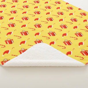 Weihnachtsgebäck Weihnachtsmannmütze Sherpadecke