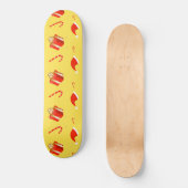 Weihnachtsgebäck Weihnachtsmannmütze Skateboard (Vorderseite)
