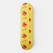 Weihnachtsgebäck Weihnachtsmannmütze Skateboard (Vorderseite)