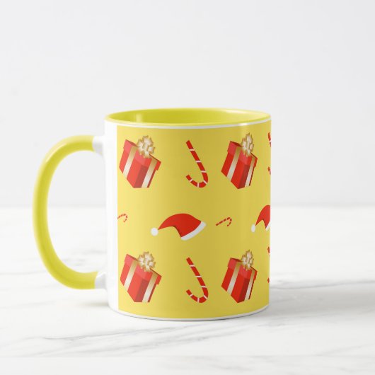 Weihnachtsgebäck Weihnachtsmannmütze Tasse (Links)