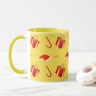 Weihnachtsgebäck Weihnachtsmannmütze Tasse