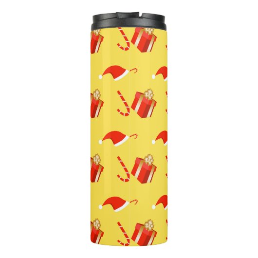 Weihnachtsgebäck Weihnachtsmannmütze Thermosbecher (Rückseite)