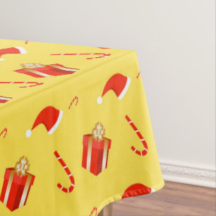 Weihnachtsgebäck Weihnachtsmannmütze Tischdecke