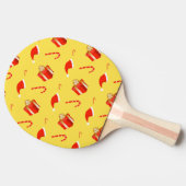 Weihnachtsgebäck Weihnachtsmannmütze Tischtennis Schläger (Seitenansicht)
