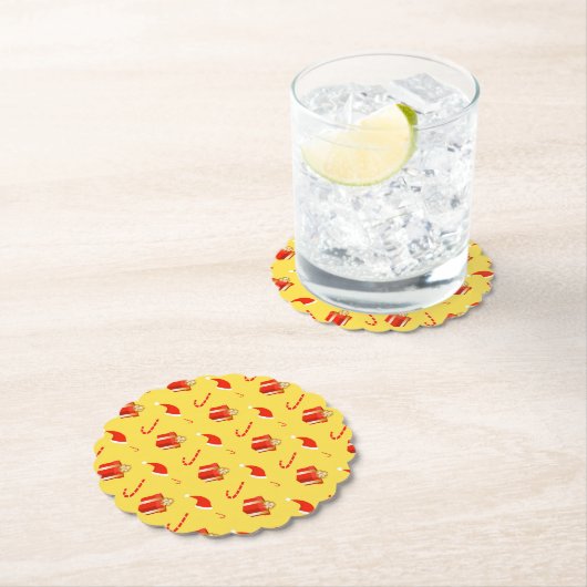 Weihnachtsgebäck Weihnachtsmannmütze Untersetzer (Vor Ort)