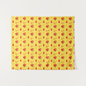 Weihnachtsgebäck Weihnachtsmannmütze Wandteppich (Vorderseite (Horizontal))