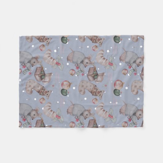 Weihnachtsgebäckdecke Fleecedecke (Vorderseite (Horizontal))