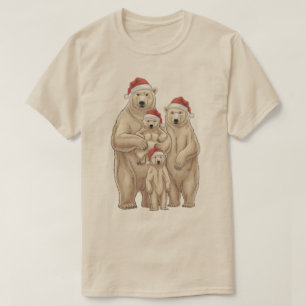 Weihnachtsgebärenfamilie T-Shirt
