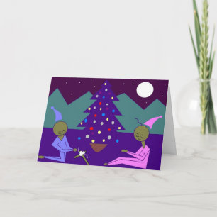 Weihnachtsgebet Feiertagskarte