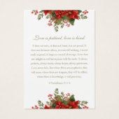 Weihnachtsgebet Poinsettia Gebet (Vorderseite)