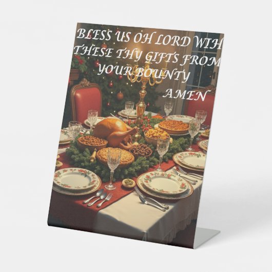 Weihnachtsgebetstitel Sockelschild (Vorderseite)