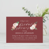 Weihnachtsgebirge Brautparty Einladung (Stehend Vorderseite)