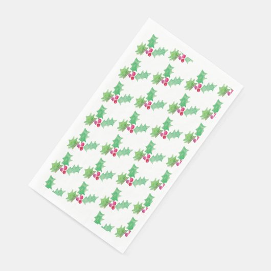 Weihnachtsgebirge Gemustert gestrichen Serviette (Ecke)