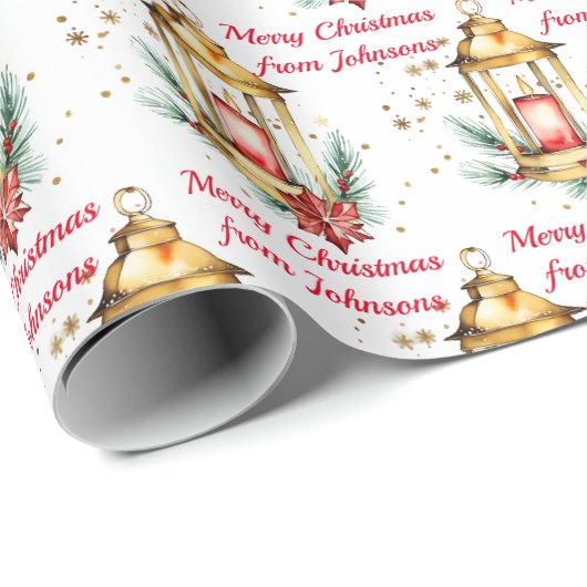 Weihnachtsgebirge Geschenkpapier (Rolleneckpunkt)