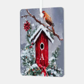Weihnachtsgebirge Ornament Aus Metall (Vorderseite links)