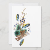 Weihnachtsgebirge Party Einladung (Rückseite)