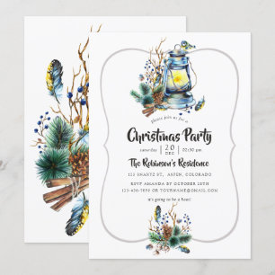 Weihnachtsgebirge Party Einladung