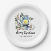 Weihnachtsgebirge Party Pappteller (Vorderseite)