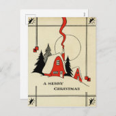 Weihnachtsgebirge Vintage Postkarte (Vorne/Hinten)