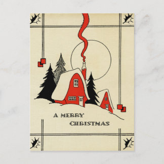 Weihnachtsgebirge Vintage Postkarte