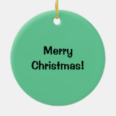 Weihnachtsgebratenes Hühnerbein Keramik Ornament (Hinten)