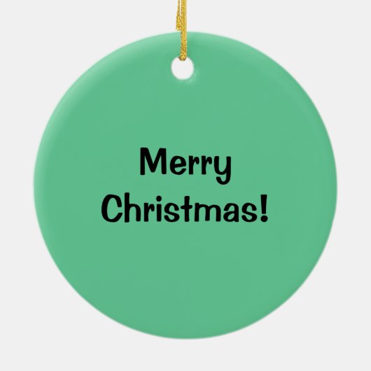 Weihnachtsgebratenes Hühnerbein Keramik Ornament (Hinten)