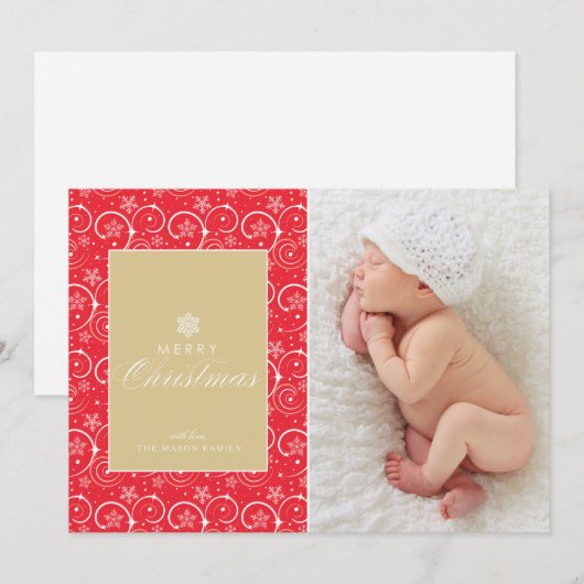 Weihnachtsgebräuche Feiertagskarte (Vorne/Hinten)