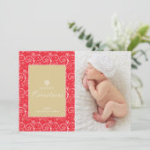 Weihnachtsgebräuche Feiertagskarte (Stehend Vorderseite)