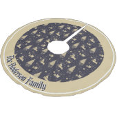 Weihnachtsgebräuche Polyester Weihnachtsbaumdecke (Schrägansicht)