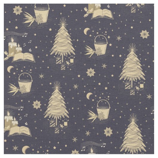 Weihnachtsgebräuche Stoff (Nahaufnahme)