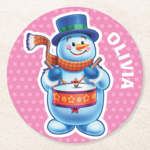 Weihnachtsgebräuchlicher Untersetzer Snowman Winte