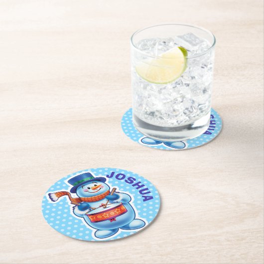 Weihnachtsgebräuchlicher Untersetzer Snowman Winte (Vor Ort)