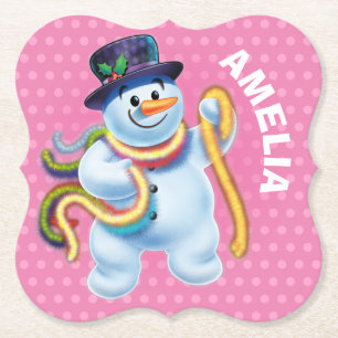 Weihnachtsgebräuchlicher Untersetzer Snowman Winte