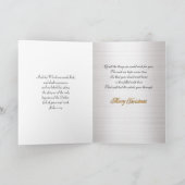 WeihnachtsGeburt Christi die Modonna religiöse Feiertagskarte (Innenseite)