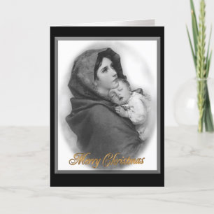 WeihnachtsGeburt Christi die Modonna religiöse Feiertagskarte