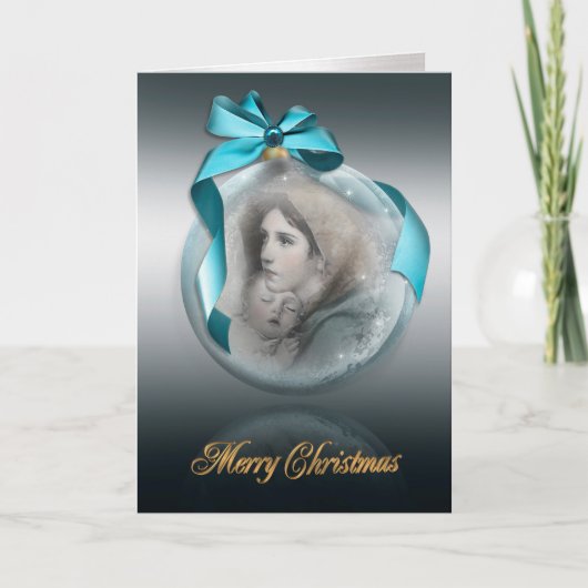 WeihnachtsGeburt Christi die religiöse Karte (Vorderseite)