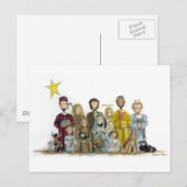 WeihnachtsGeburt Christi Feiertagspostkarte (Vorne/Hinten)