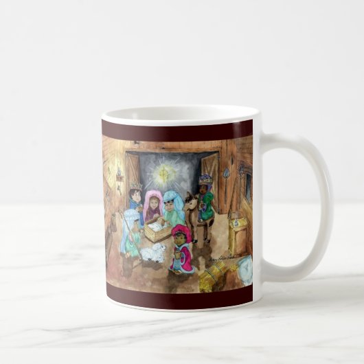 WeihnachtsGeburt Christi Kaffeetasse (Rechts)