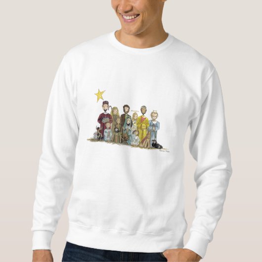 WeihnachtsGeburt Christi Sweatshirt (Vorderseite)