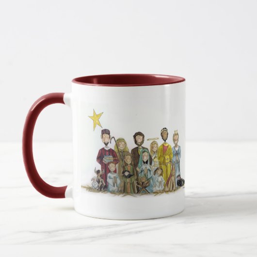 WeihnachtsGeburt Christi Tasse (Links)