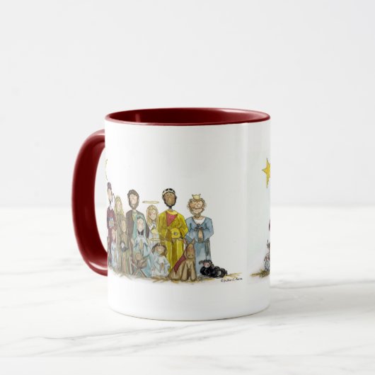 WeihnachtsGeburt Christi Tasse (Vorderseite Links)