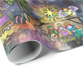 WeihnachtsGeburt Christis-Aquarell Geschenkpapier (Rolleneckpunkt)