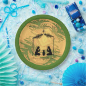 WeihnachtsGeburt Christis-Collage Pappteller (Party)