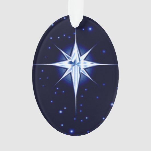 WeihnachtsGeburt Christis-Stern Ornament (Rückseite)