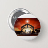 WeihnachtsGeburt Christis-Szene Button (Vorne & Hinten)