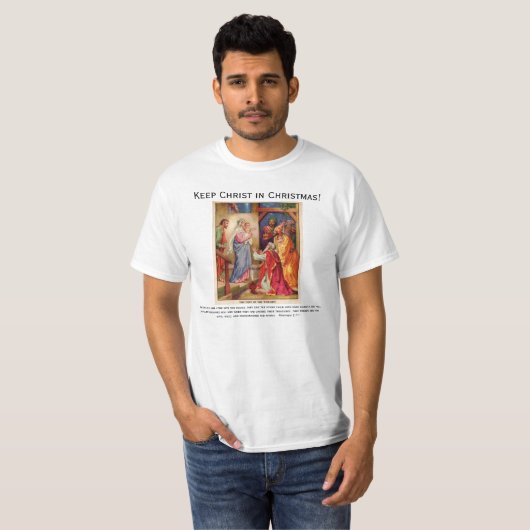 WeihnachtsGeburt Christis-Szene Wisemen T-Shirt (Vorne ganz)